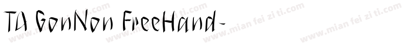TA GonNon FreeHand字体转换